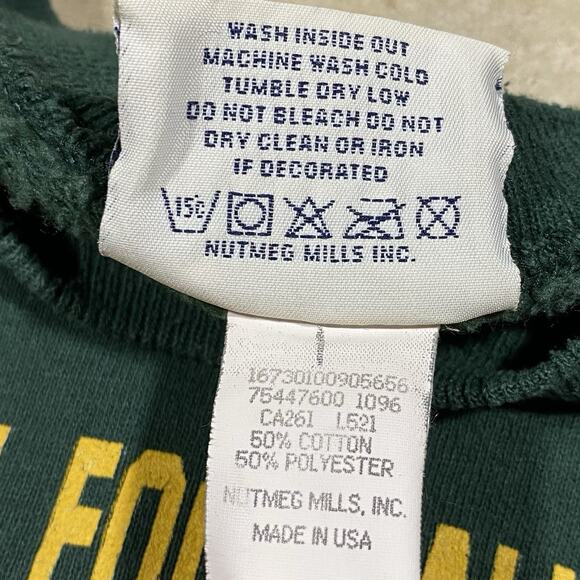 Green Bay Packers 1996 NFC Champions Lee Sport Sweatshirt XL Made in USA - Picture 8 of 11